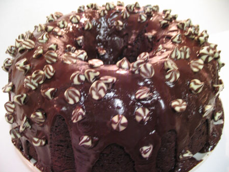 Happy Birthday, Chocolate Lovers! This cake was rich, and very very 