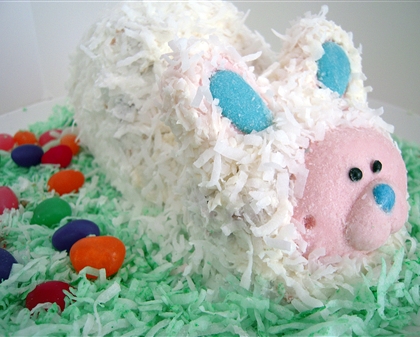 easter bunny cake recipe pictures. My 1st Easter Bunny Cake.