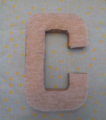 How to make a Baby Name Wall Hanging with Fabric Letters