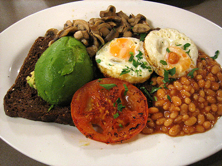 Vegetarian Big Breakfast (Flickr photo by Ellesil) 