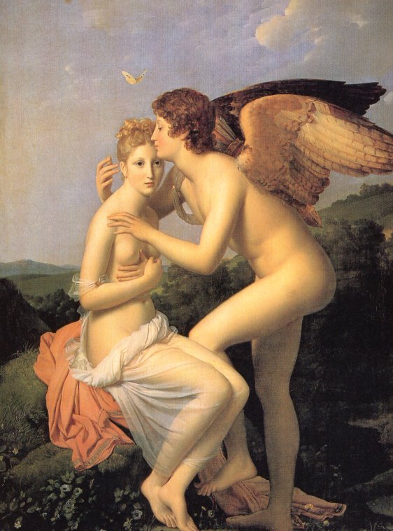 Psyché et l’Amour (Cupid and Psyche). Painted 1798, Oil on canvas, exhibited at the 1798 Salon.