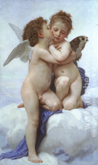Cupid and Psyche as Children (L'Amour et Psyche, enfants) William Adolphe Bouguereau