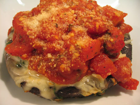 Spinach and Cheese Stuffed Portabella