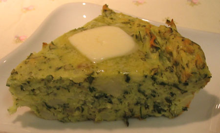 Green Potatoes with Butter