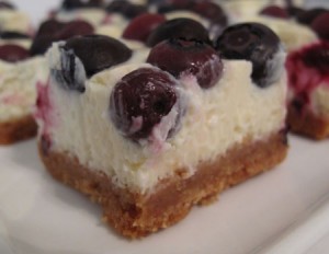 Tyler Florence's Lemon Blueberry Cheesecake Bars