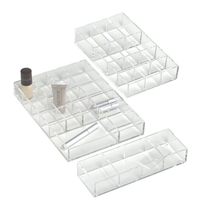 Acrylic Trays with Removable Dividers