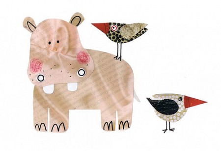 Hippo birdies art by monettenriquez on Flickr 