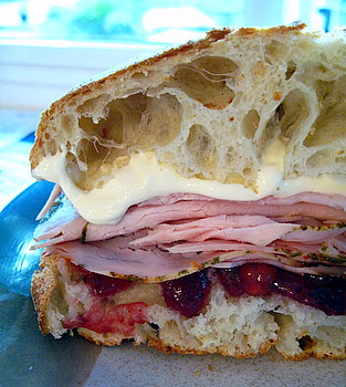 Turkey, Cranberry and Brie Panini