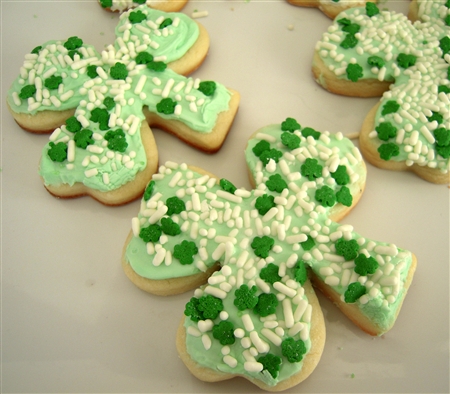 St. Patrick's Day Clover Cookies
