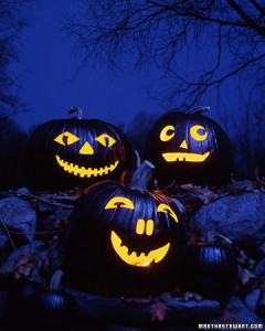 Black Magic Carved Pumpkins