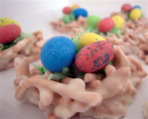 Easter Bird's Nest White Chocolate Candy