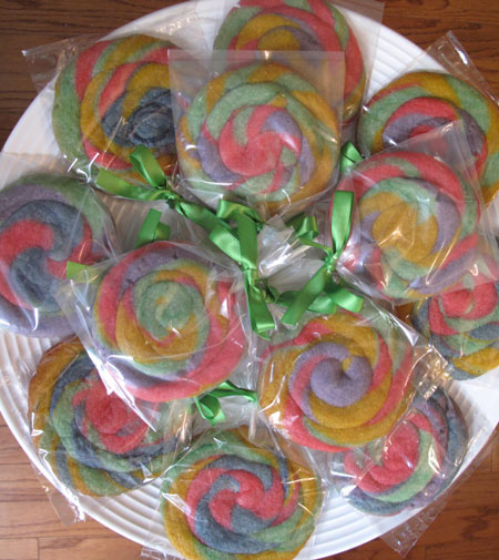 Swirled Cookie Suckers for Easter