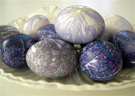 Silk Dyed Easter Eggs