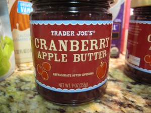 Trader Joe Cranberry Apple Butter