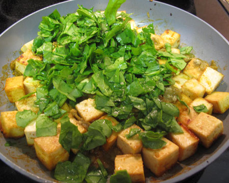 Tofu Scramble Spinach