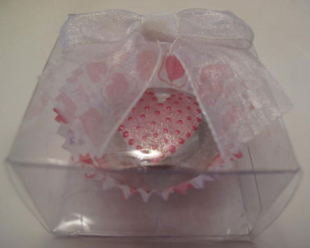 Heart Painted Glass Marble Magnet Candy Box