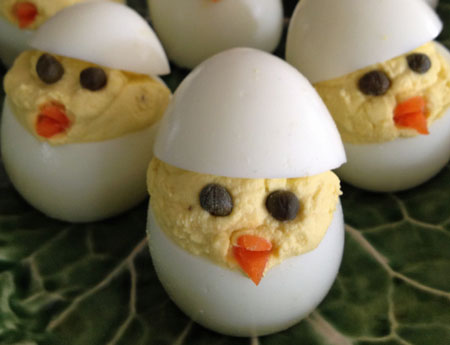 Easter Chicks Deviled Eggs